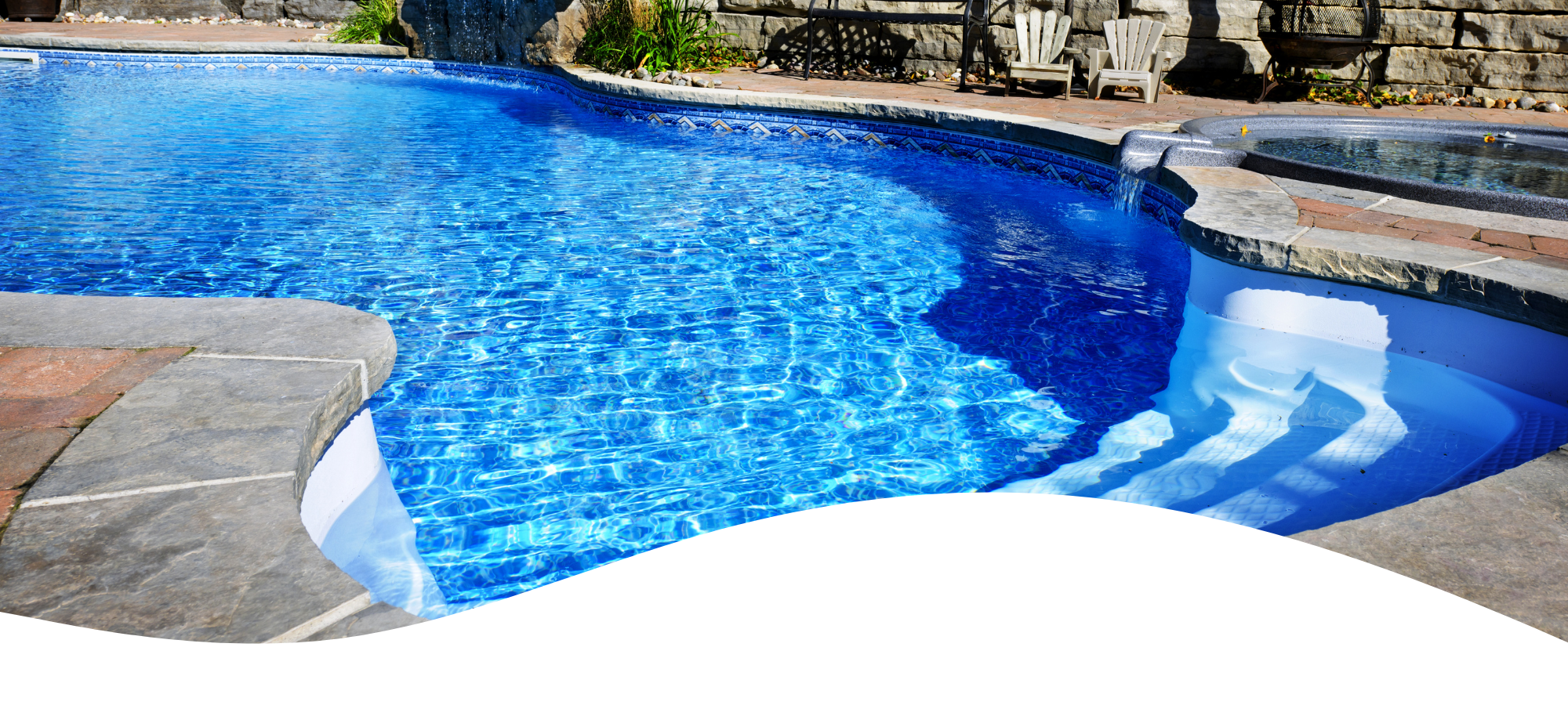 tropical-inspired underground residential pool